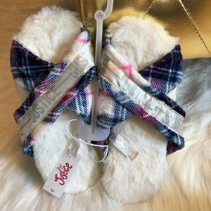 Justice Slip on Plaid Slippers